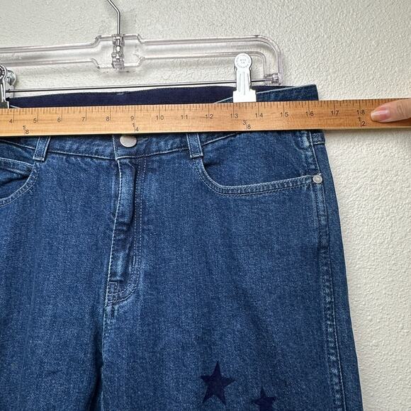 Stella McCartney Star Appliqué Jeans Blue Women’s US 28 Straight - Picture 14 of 16
